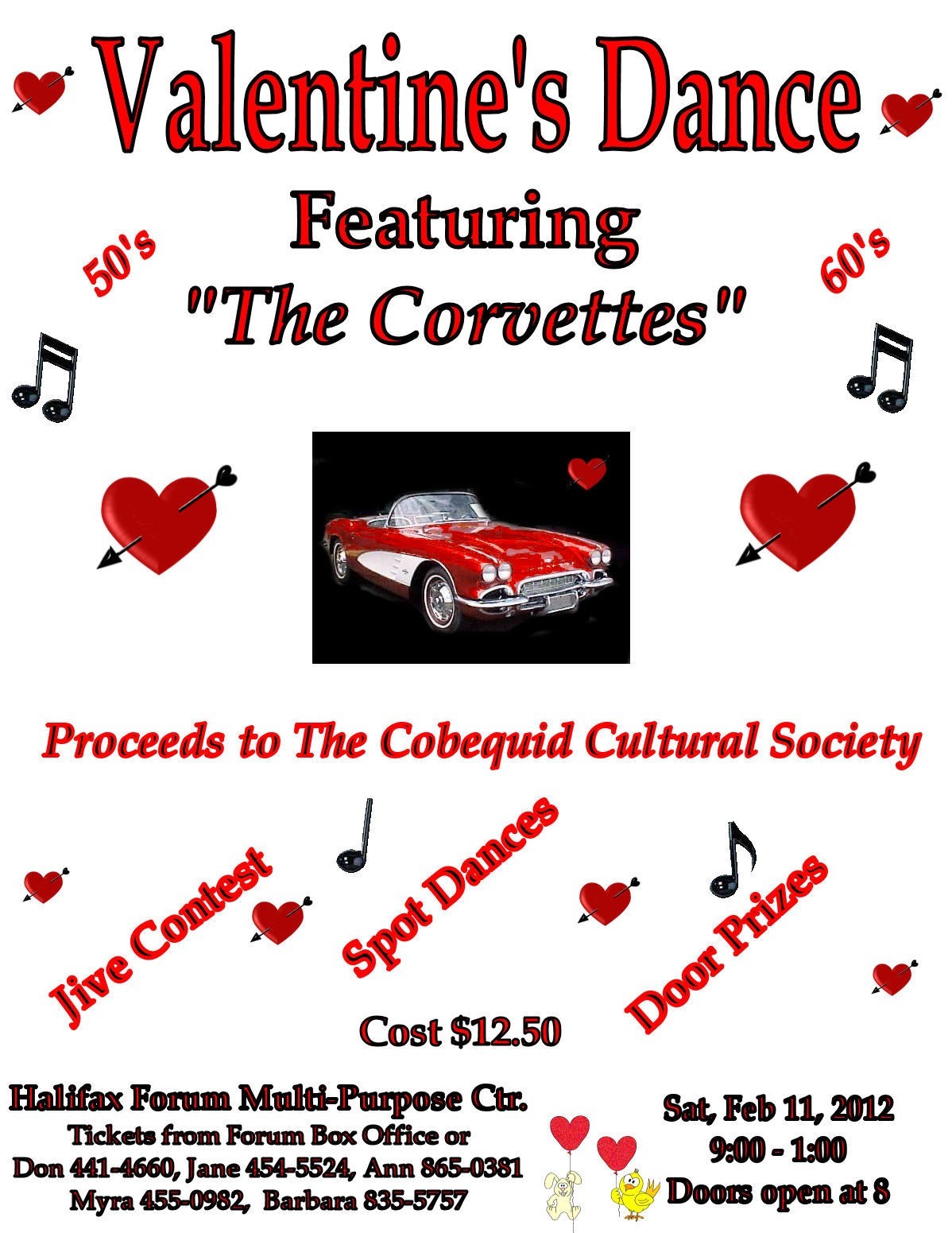 CCCAS Valentine Dance Featuring the Corvettes